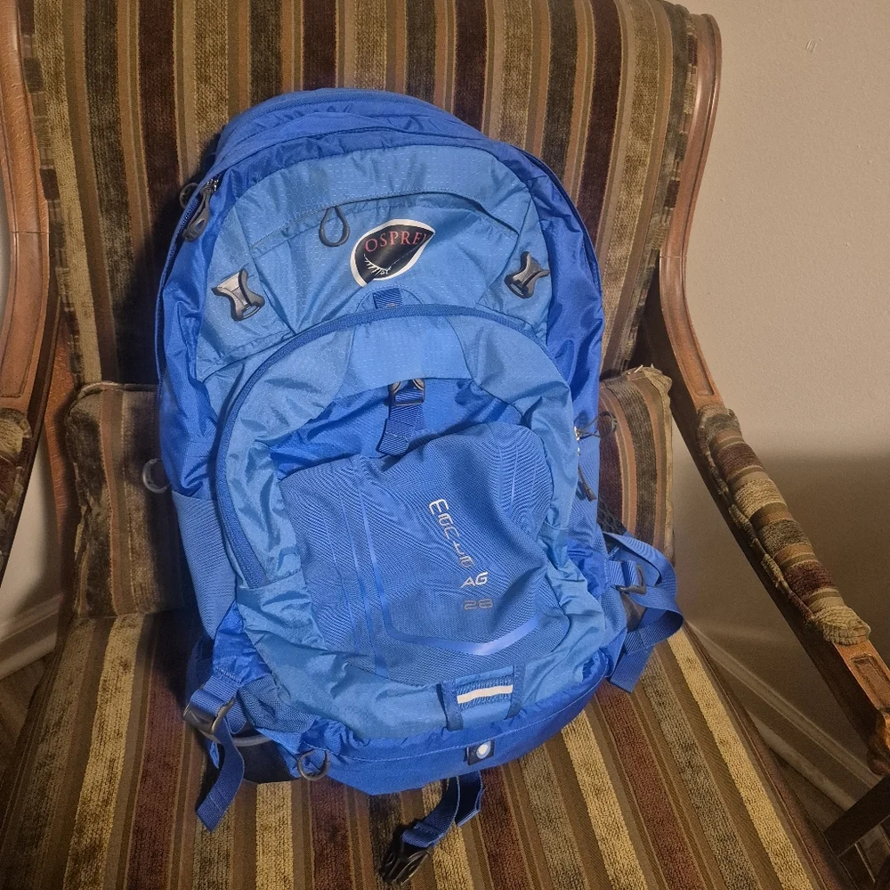 OSPREY Manta 28 Liter Backpack S/M rain Cover Gorpcore Blue - Picture 4 of 16